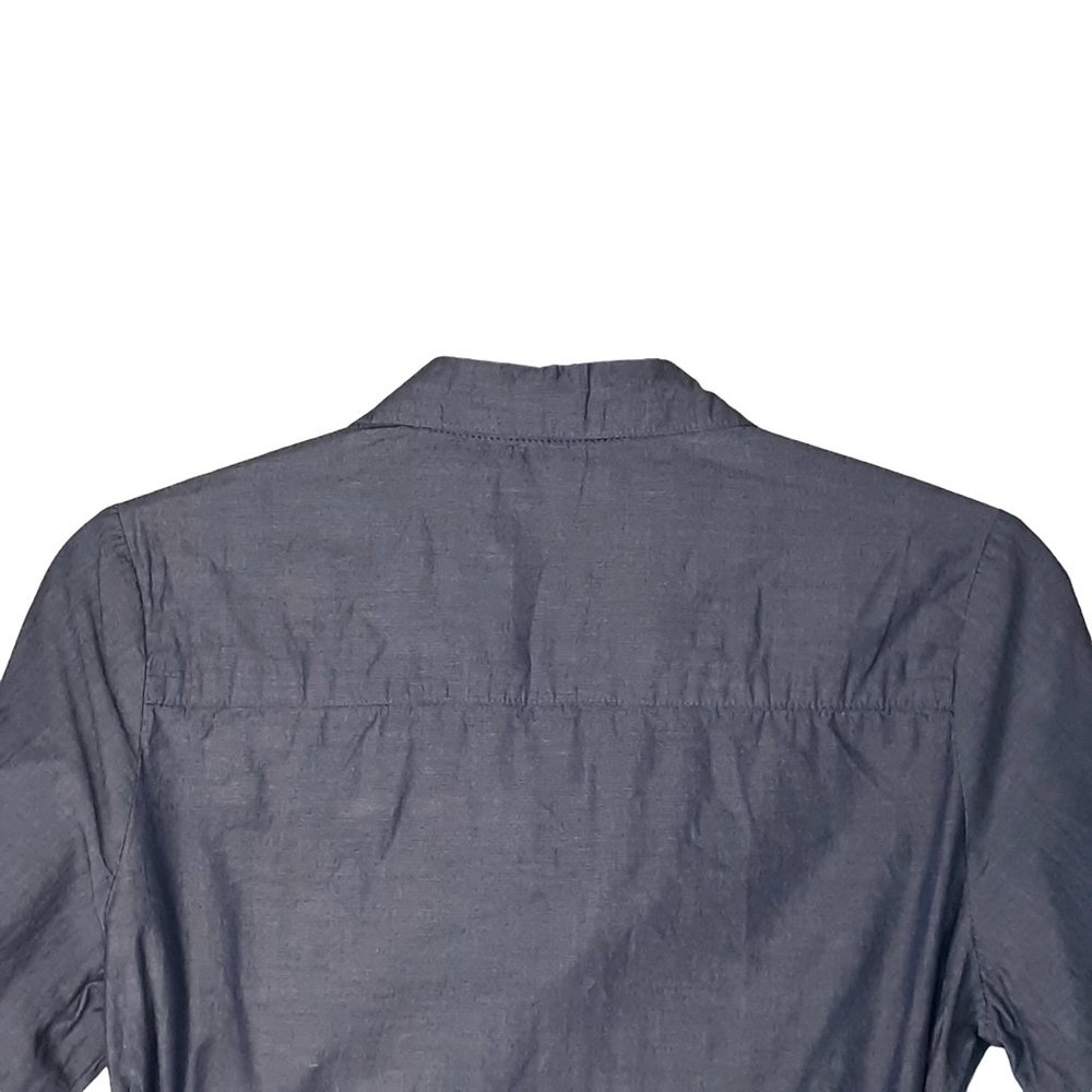 Chambray Belted Button Front Top - image 8